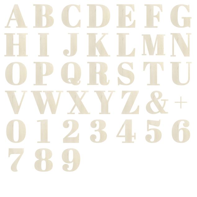 Quadri con lettere alfabeto Alfabeto con serif