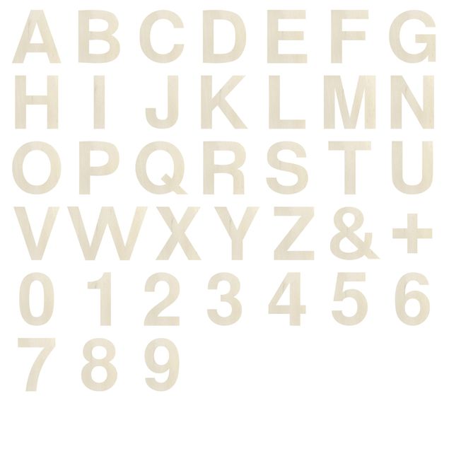 Quadri con lettere Alfabeto sans serif