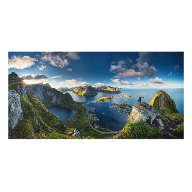 Quadri paesaggistici Vista sul fiordo di Reinebringen