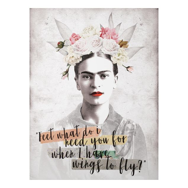 Quadro moderno Frida Kahlo - Citazione
