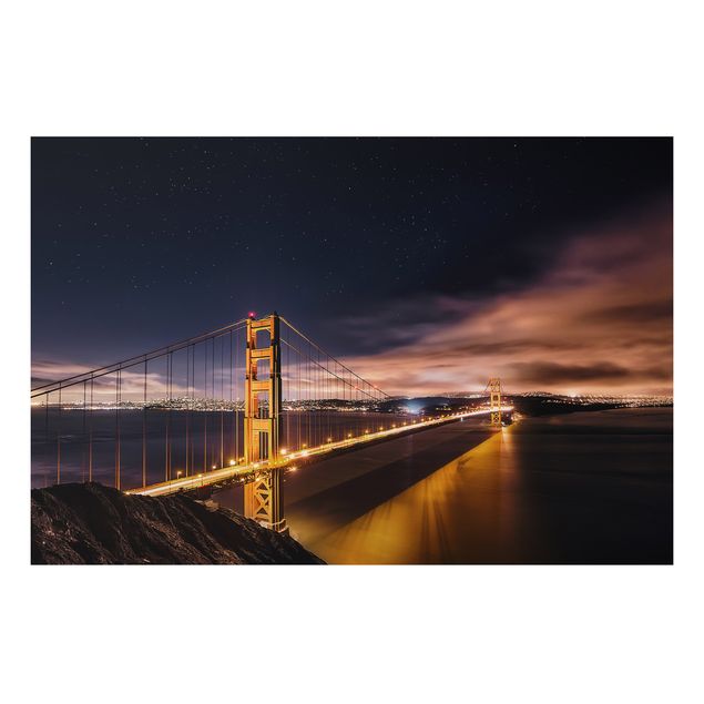 Quadri città Golden Gate alle stelle