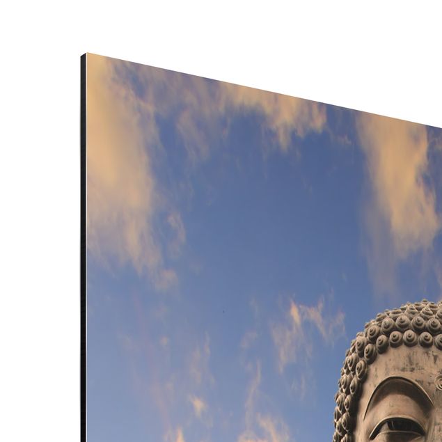 Stampa su alluminio Grande Buddha in seppia