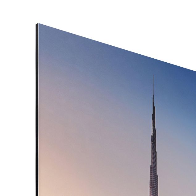Quadri in alluminio Skyline di celeste di Dubai