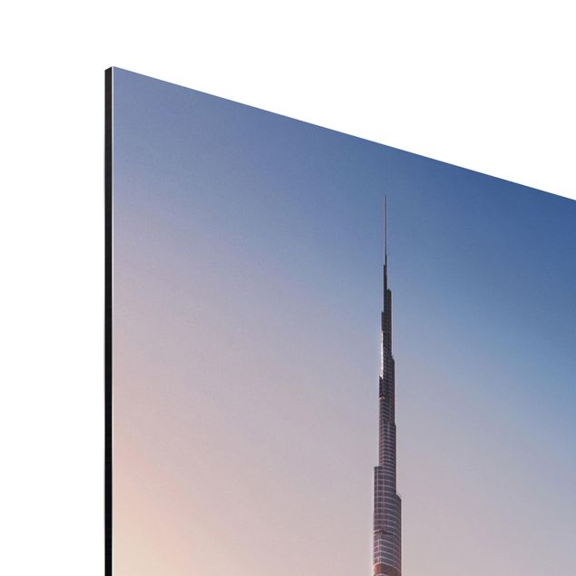 Quadri in alluminio Skyline di celeste di Dubai
