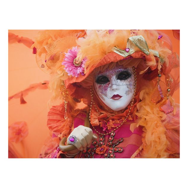 Quadri ritratto Carnevale in arancione