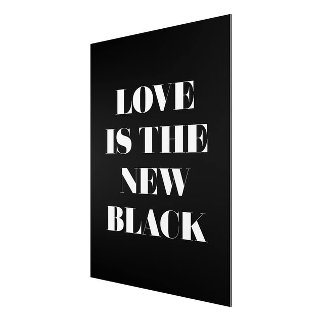 Quadri con frasi L'amore è il nuovo nero