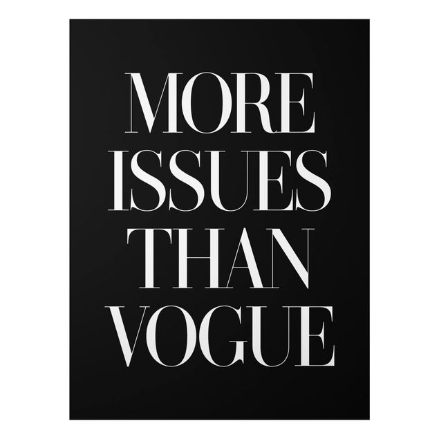 Quadri bianco e nero More Issues Than Vogue