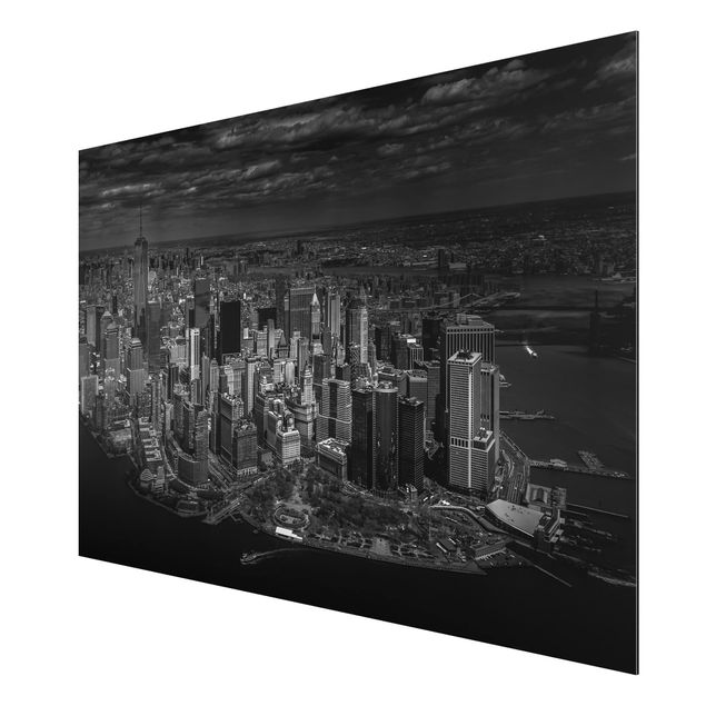 Quadri in bianco e nero New York - Manhattan dall'alto
