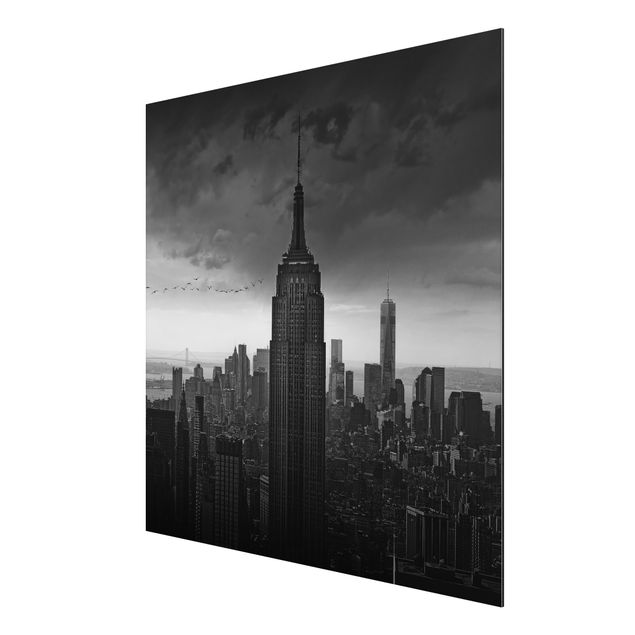 Quadri bianco e nero New York vista Rockefeller