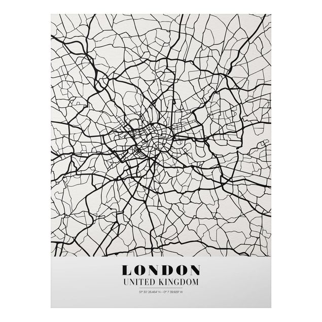 Quadro moderno Mappa di Londra - Classica