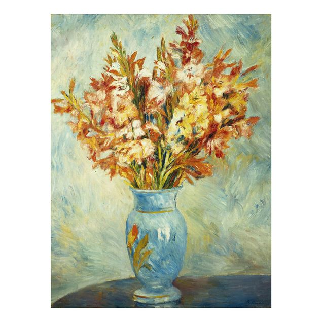 Stile di pittura Auguste Renoir - Gladioli in un vaso blu