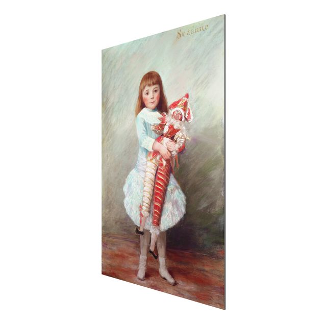 Quadri Impressionismo Auguste Renoir - Suzanne con marionetta Arlecchino