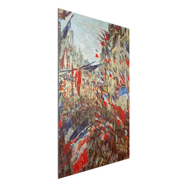 Riproduzioni quadri famosi Claude Monet - Rue Montorgueil con le bandiere