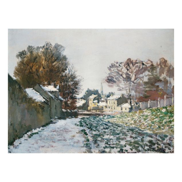 Quadri con paesaggio Claude Monet - Neve ad Argenteuil