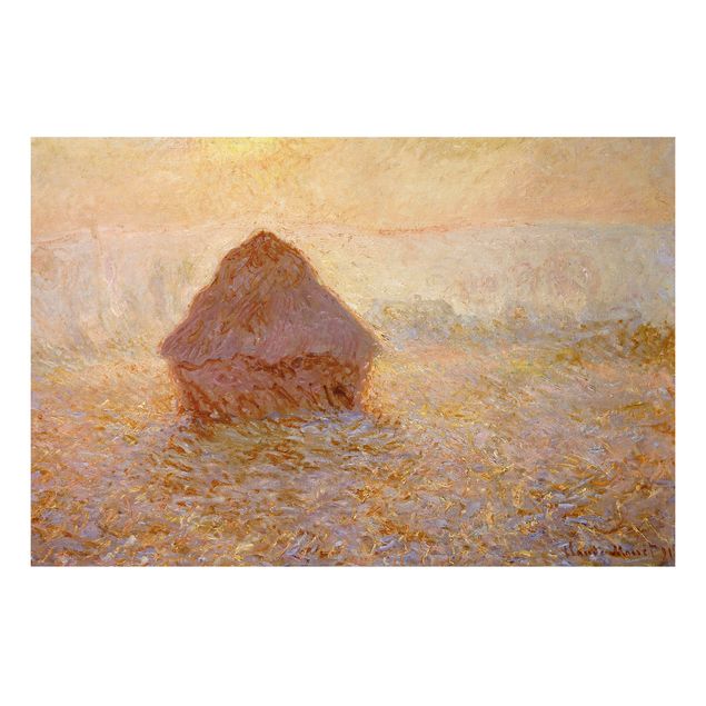 Quadri paesaggistici Claude Monet - Un pagliaio nella nebbia