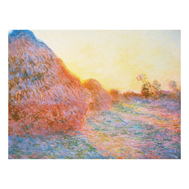 Quadro paesaggio Claude Monet - Un pagliaio alla luce del sole