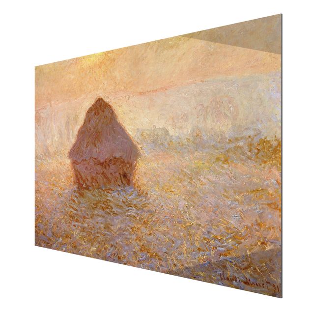 Stile artistico Claude Monet - Un pagliaio nella nebbia