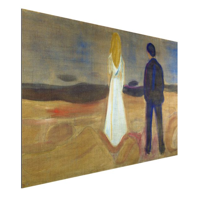 Quadro espressionismo Edvard Munch - Due uomini. Il solitario (Reinhardt-Fries)