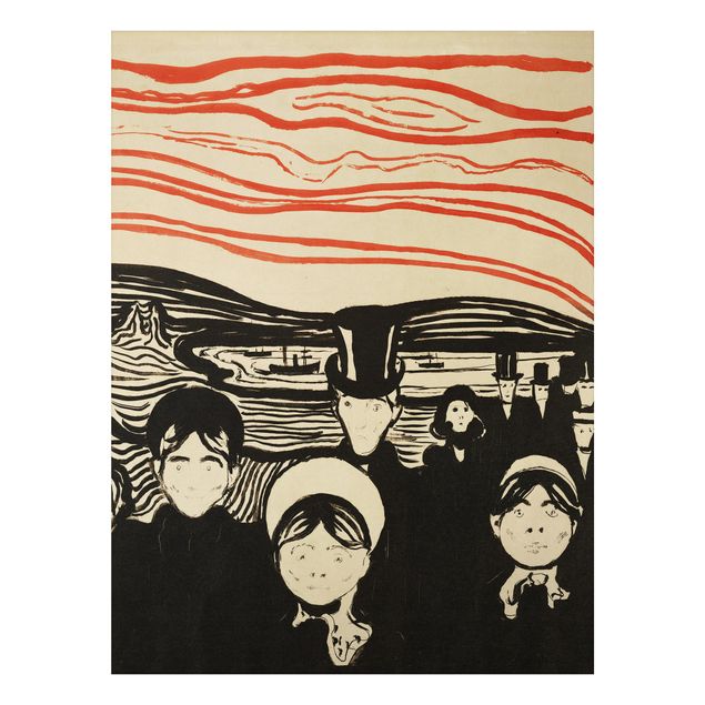 Quadro post impressionista Edvard Munch - Ansia