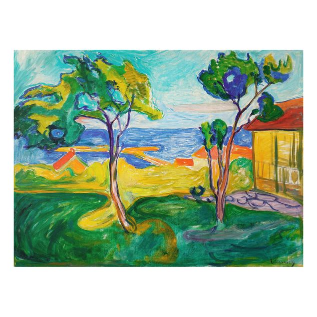 Quadri post impressionismo Edvard Munch - Il giardino di Åsgårdstrand