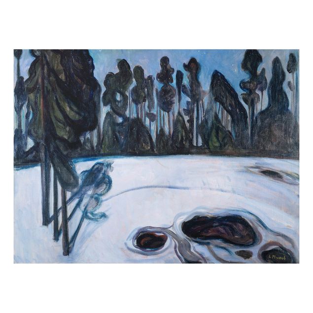 Quadri post impressionismo Edvard Munch - Notte stellata