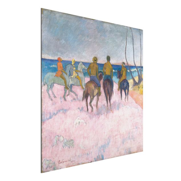 Stampe quadri famosi Paul Gauguin - Cavalieri sulla spiaggia