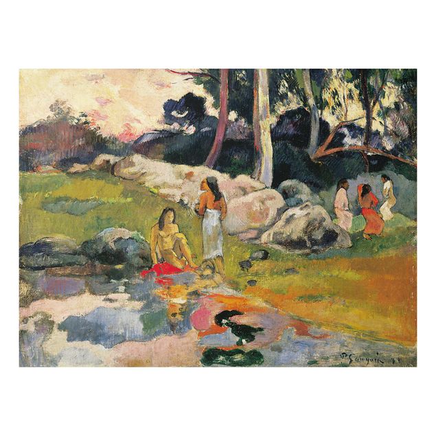 Quadri con paesaggio Paul Gauguin - Donne in riva al fiume