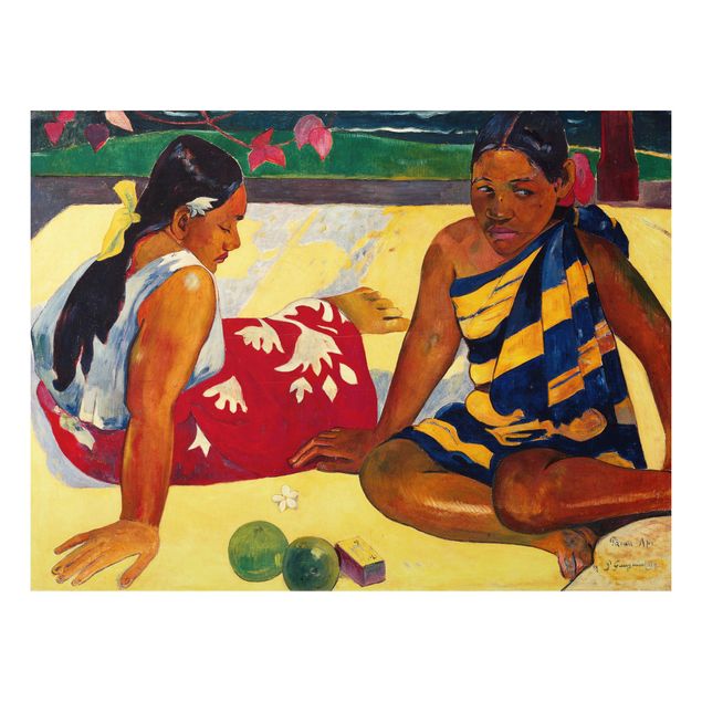 Stile di pittura Paul Gauguin - Parau Api (Due donne di Tahiti)