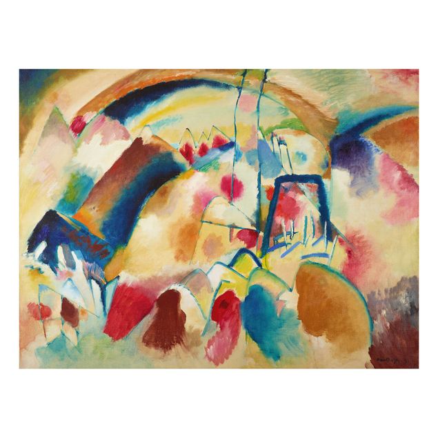 Correnti artistiche Wassily Kandinsky - Paesaggio con chiesa (Paesaggio con macchie rosse)