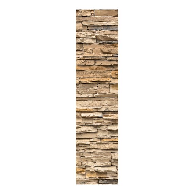 Tende a pannello scorrevoli effetto legno Muro di pietra dell'Andalusia