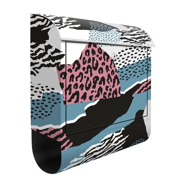 Cassette della posta con animali Stampa animale Zebra Tigre Leopardo Asia
