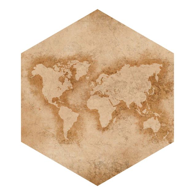carta da parete Mappa del mondo antico