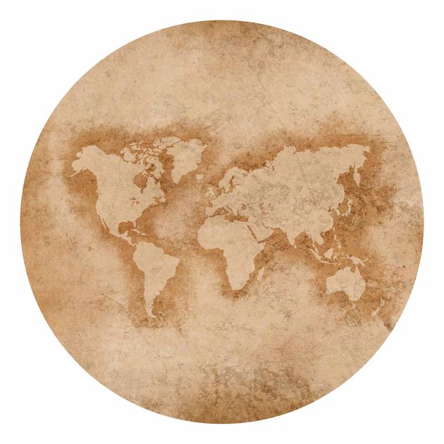 Carte da parati vintage Mappa del mondo antico