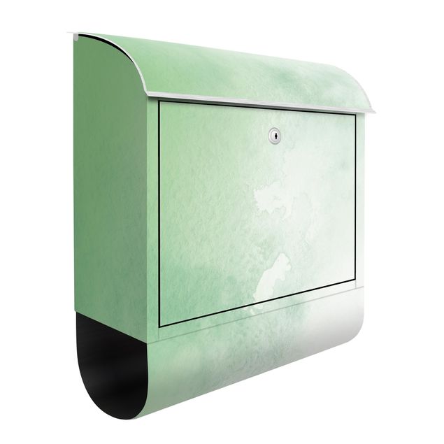 Cassetta della posta verde Acquerello Verde Bosco