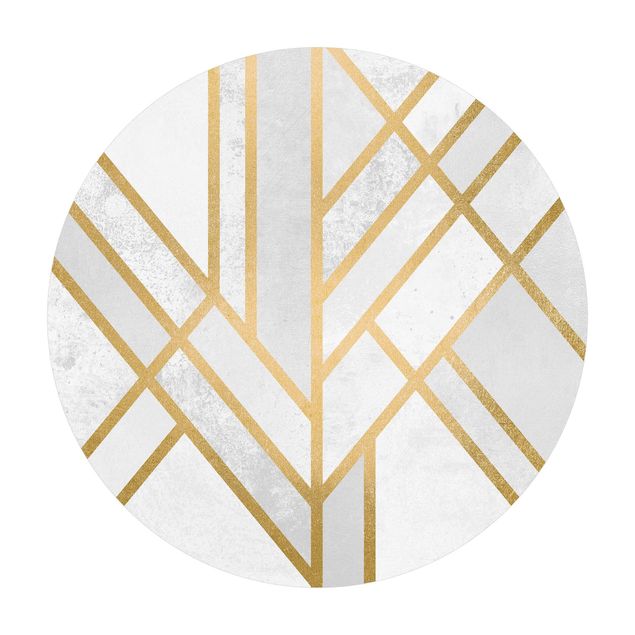 Quadri Elisabeth Fredriksson Geometria Art Déco Oro Bianco