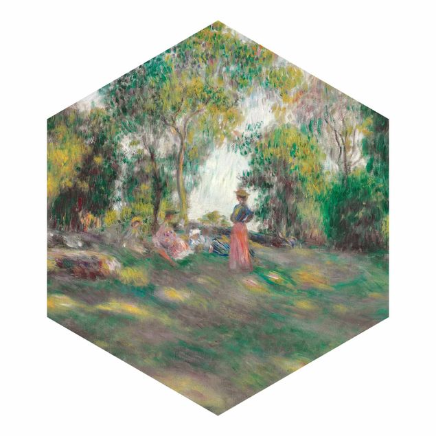 Carte da parati paesaggio Auguste Renoir - Paesaggio con figure