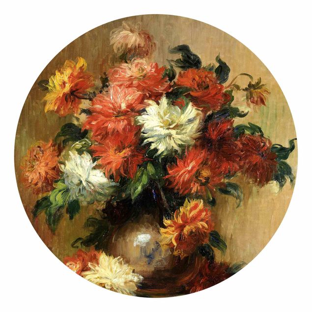 Carta parati tnt Auguste Renoir - Natura morta con dalie