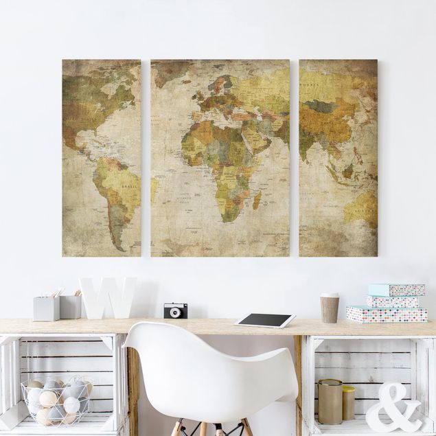 Quadro moderno Map Of The World