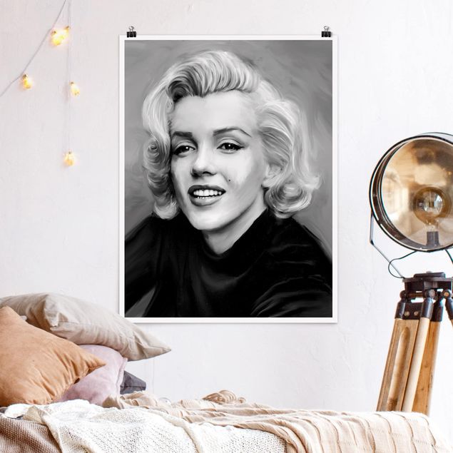 Quadri moderni per arredamento Marilyn in privato
