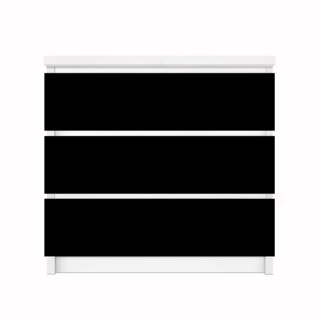Pellicole adesive per mobili cassettiera Malm IKEA Colore nero