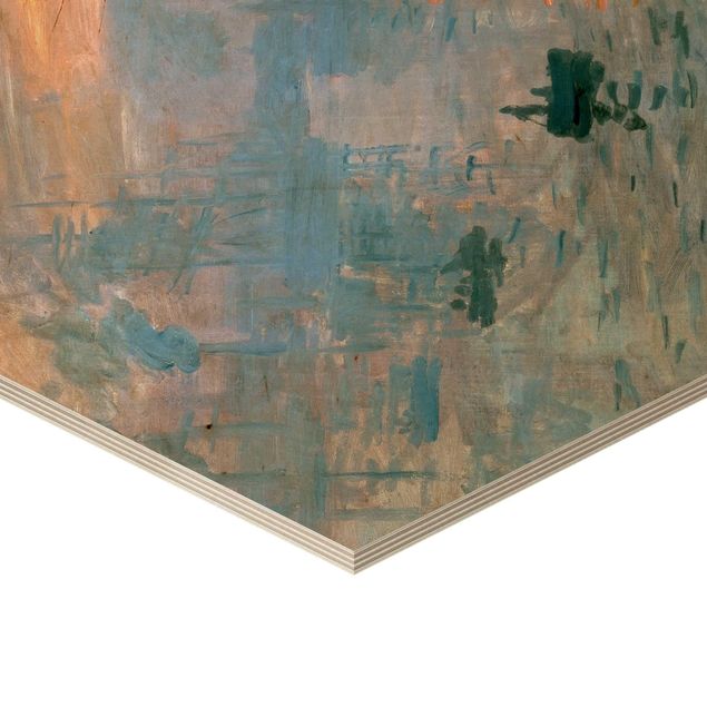 Quadri su legno Claude Monet - Impressione (alba)