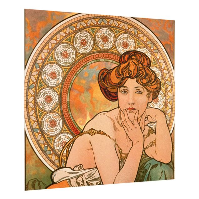 Quadri Art Nouveau Alfons Mucha - Pietre preziose - Topazio