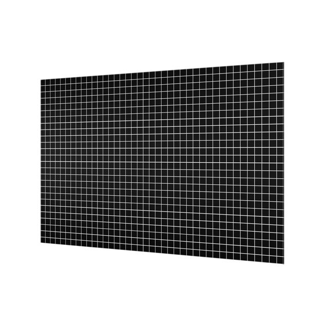 Paraschizzi in vetro - Mosaic Tiles Black Matt