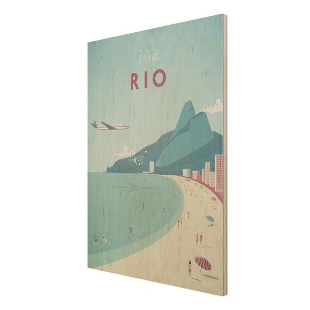 Quadri in legno con paesaggio Poster di viaggio - Rio De Janeiro