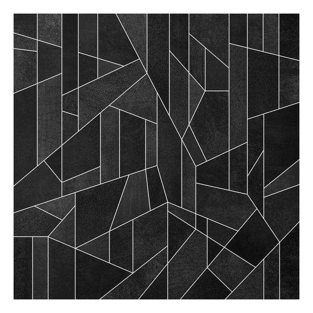 Quadri moderni per arredamento Acquerello geometrico in bianco e nero