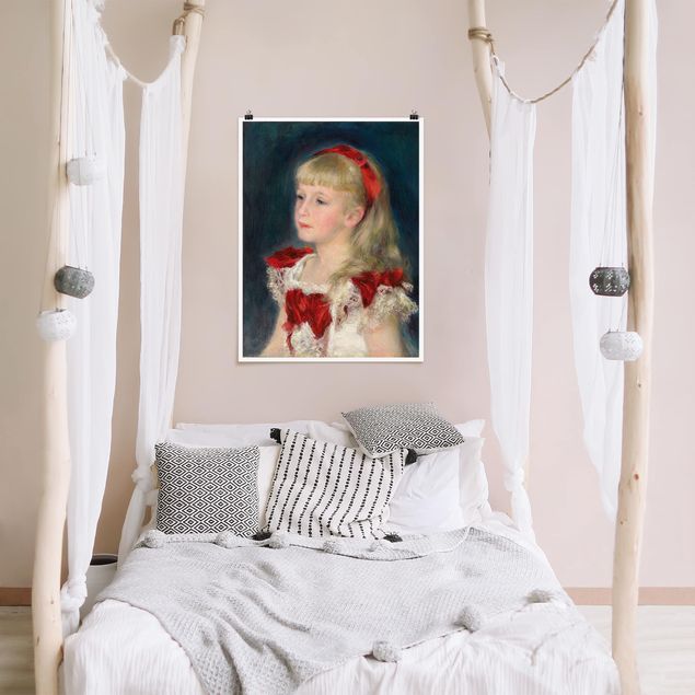 Stile artistico Auguste Renoir - Mademoiselle Grimprel con nastro rosso