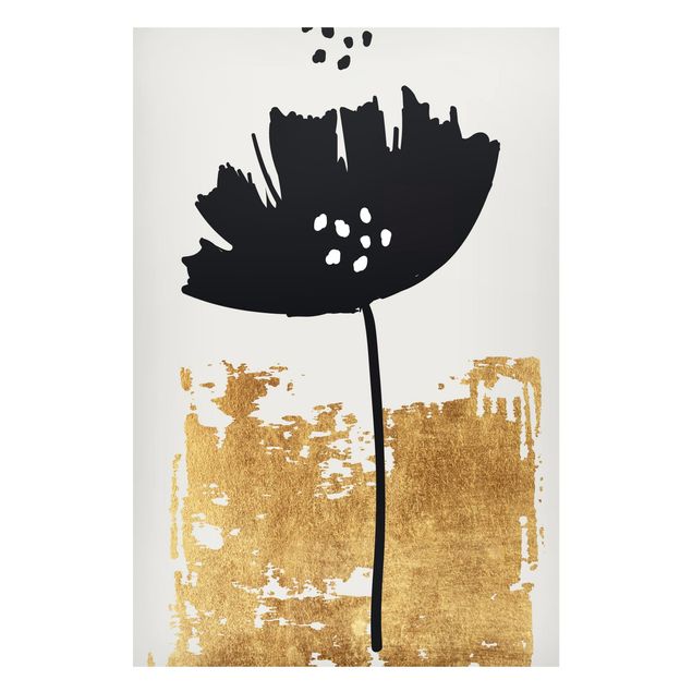 Lavagne magnetiche con fiori Fiore di papavero d'oro