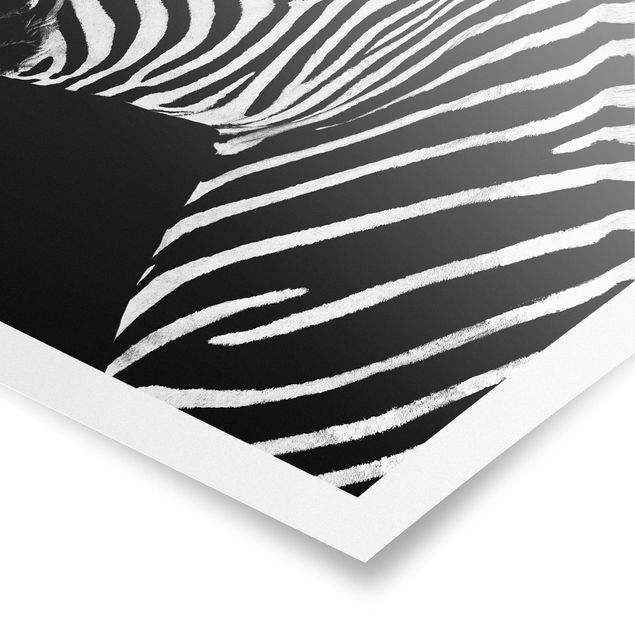 Poster - Zebra Safari Art - Orizzontale 3:4