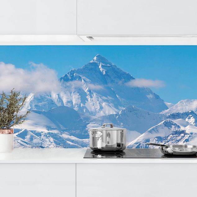 Rivestimenti per cucina con paesaggio Monte Everest