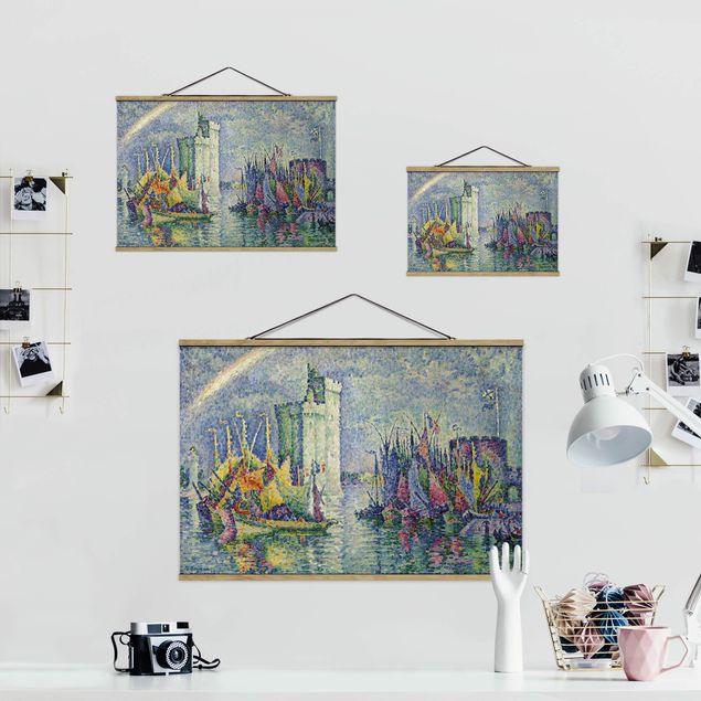 Riproduzione quadri famosi Paul Signac - Arcobaleno al porto di La Rochelle